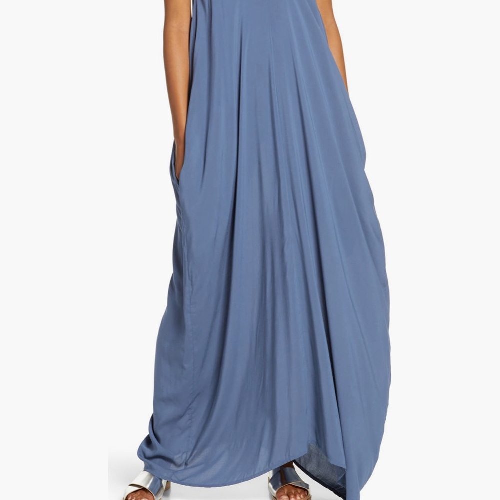 Flowy Blue Maxi Dress
